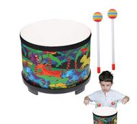 Generic Drum for | 8 Enhances Muszoll-SchlagIstrument-Musikrommel-Wooden Baby-Drum Percussion Music Instrument with 2 for Boys and Girls