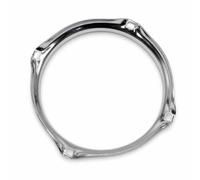 Generic Drum Hardware Mount Drum Hoop Rim Replacement With 4 Hole Mounting Chrome Finish Secure Fit Fits Standard 6 Inch Drums Suitable for upgrades replacements workshop benches