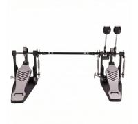 Generic Drum Pedal Double Bass Pedal Kick Pedal Foot Pedal Beater Chain Transmission Aluminum Alloy Structure With Adjustable Connecting Rod For Fast Action