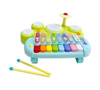 Generic Drum Set Electronic Piano Keyboard Toy Light up Music Baby Toy Learning Toy Piano Xylophone Drum Set Toy for Girls Boys Kids