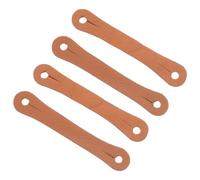Generic Drumstick Finger Grip Rings 4 Pack Lightweight PU Leather Drumstick Control Sleeves for Electronic Drum Kits and Stability Training Random Color