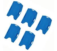 Generic Dual Card ID Badge Holder Premium Hard PP Material Convenient for Office School Use 5 Pack (5PCS)