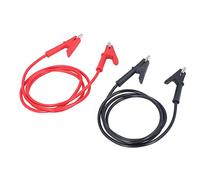 Generic Dual Ended Crocodiles Clips Premium Silicone Test Leads for Electrical Projects - 2 Pack