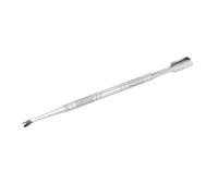 Generic Dual Head Cuticle Pusher Professional Hygiene Stainless Steel for Nail Art and Dead Skin Removal