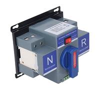 Generic Dual Power Mini Changeover Automatic Transfer Switch Safe and Reliable for Household PV Material Silver 1 Pc for Hospitals Shops (50A)