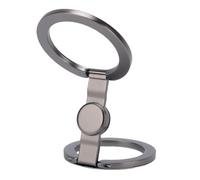 Generic Dual Sided Magnetic Phone Ring Holder 2500G Strong Magnetic Force 360 Degree Rotatable Foldable Grip Stand Kickstand for Devices Metal