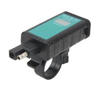 Generic Dual USB Motorcycle Charging Adapter IP66 with Independent Switch for Motorcycles and Electric Bikes, Fast Charging, ABS Material