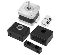 Generic Dual Z Axis Lead Screw Upgrade Kit, Dual Z Axis Z Axis Lead Screw 3D Printer Upgrade Kit Alumina Black for 3D Printer