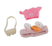 Generic Duck Plush Toy Clothes, 3 Piece Set Duck Plush Toy Clothes Washable Clothing DIY Match Cartoon Stuffed Clothing Cartoon Stuffed (Type F)