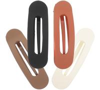 Generic Duckbilled Hair Clips to Keep Hair in Place 4pcs Assorted Colour with Firm Grip and Stylish Flat Design for Women for Everyday Use