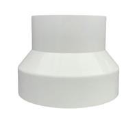 Generic Ducting Connector Ventilation Adapter Pipe Connector Duct Reducer Fitting Made of Lightweight PP Material for Kitchen Apartment Office Hotel, 150mm to 110mm