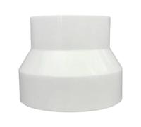 Generic Ducting Connector Ventilation Adapter Pipe Connector Duct Reducer Fitting Made of Lightweight PP Material for Kitchen Apartment Office Hotel, 150mm to 100mm