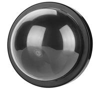 Generic Dummy Surveillance Security Camera Simulated Decoy Dome Protection LED Light for Indoor Outdoor Security ABS Black 1pc MR-02Y
