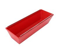 Generic Durable 14 Inch Mud Pan with Sheared Edges for Easy Cleaning, Contoured Bottom for Comfortable Grip, Suitable for Cement Mortar Putty Paint Mixing, Red ABS Plastic