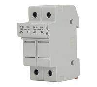 Generic Durable 2P Photovoltaic Holder 15A Overload Protection for Solar PV Systems Up to 1000V DC Built From Strong ABS 1 Piece