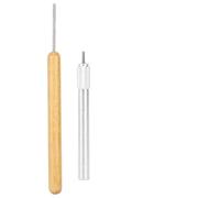 Generic Durable 2Pcs Slotted Tool for Paper Quilling DIY Hand-Made Craft Projects Made of Stainless Steel
