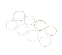 Generic Durable 8 Pcs Mandolin Strings with Stable Timbre Designed for Easy Use for Musicians Who Play Various Mandolins