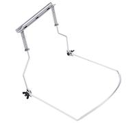 Generic Durable Adjustable Harmonica Holder Rack Silver Metal Neck Support for 10 Hole Harmonicas - 1 Unit
