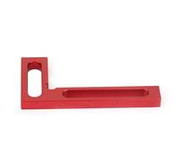 Generic Durable Aluminum Alloy Right Angle Ruler Small Volume 90 Degree Tool for Woodworkers and Enthusiasts Red 3.94 * 1.97 * 0.32in