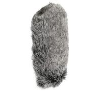 Generic Durable Artificial Fur Wind Muff for Rode Videomic Microphone, Acoustically Transparent, 45g, Grey, 8.2 X 4.3", Suitable for Outdoor Recording