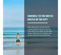 Generic Durable Cast Fishing Net, Portable Hand Throw Mesh Net for Fishing with Galvanized Iron Weight, Great Accessory for Lovers (line-300 steel pendant)