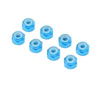 Generic Durable Durable Aluminum M2 Rad Lock Locker Better Performance for Axial RC Car Improved Parts, 8PCs (Blue)