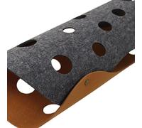 Generic Durable Felt Cat Tunnel Abrasion Resistant Toy for Cats, Premium Polyester Material (Dark Grey and Brown)