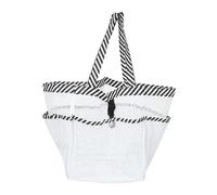 Generic Durable Foldable Toiletry Organizer with Mesh Compartments for Travel Beach and Bathroom Space Saving Design for Easy Storage and Carrying