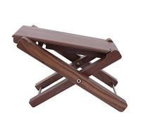Generic Durable Guitar Footstool Folding Wood Footrest Pedal for Classical and Flamenco Guitar Players Black Walnut