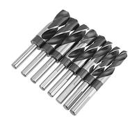 Generic Durable Heat Treated HSS Twist Drill Bit Set Large Size Industrial Drill Bits for Builder Carpenter Electrician 8pcs