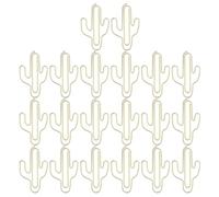 Generic Durable Iron Paper Clips Shape Gold 20 Count for File Classification Office Use