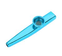 Generic Durable Metal Kazoo Mouth Flute, Easy Play, Lightweight Portable Instrument, Good Kids, Blue, with Red, Gold, Silver Colors, Makes Life Full of Music (Blue)
