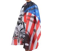Generic Durable Polyester Hair Dyeing and Haircut Apron for Salon and Home Use with Stylish Pattern and Easy Elastic Neck