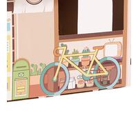 Generic Durable Portable Cardboard Cat House Playhouse with Catnip for Cats, Safe and Scratching Toys, for Lovers (Grocery Store)