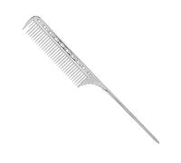 Generic Durable Rat Tail Hair Comb Styling Comb Barber for Hair Salons, Intensive Tooth Design, 8.9 Inch Long (Silver)