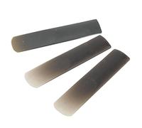 Generic Durable Resin Saxophone Reed Accessory Set Kit with Pretty Color for Decoration, 3Pcs Sax Reeds for Various Soprano Saxophones (Black)