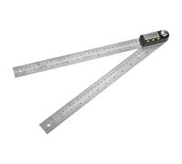 Generic Durable Stainless Steel Digital Protractor Ruler with Locking Knob, LCD Display, Ideal for Carpenters, 0-300mm Angle Finder for Home Renovation Projects