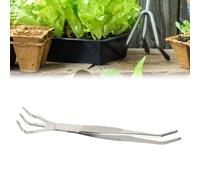 Generic Durable Stainless Steel Root Rake and Tweezers Bonsai Tool 2 in 1 for Gardening and Bonsai Beginners Wear-Resistant with Ergonomic Grip
