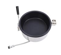 Generic Durable Stainless Steel Stovetop Popcorn Maker with Large Capacity for Home Campfire Movie Night Kids Party