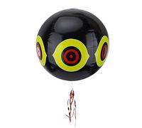 Generic Durable Terror-Eyes Bird Inflatable Balloon with Bright Colors and Compound Eyes for and Orchard Protection (Black)
