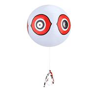 Generic Durable Terror-Eyes Bird Inflatable Balloon with Bright Colors and Compound Eyes for and Orchard Protection (White)