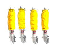 Generic Dust covers for coilovers, shock absorbers, water-repellent 4 pcs, yellow