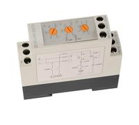 Generic DVRD Overvoltage Undervoltage Protector Relay with Adjustable Values, No Additional Power Supply Required, 2 Sets of Contacts for Industrial Warehouse, Standard Modular Structure (DC48V)