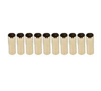 Generic E14 Candle Lamp Holder Tube 10Pcs Premium Iron Metal Replacement for Home Lighting Accessories 25mm Diameter 80mm Length (Sgold)
