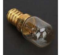 Generic E14 Microwave Oven Light Bulb 300℃ 10Pcs Durable Brass Parts for Kitchen Appliances 15W 25W (15W)