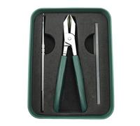 Generic Eagle Beak Angled Nail Clippers 3-Piece Set - Wide Jaw Opening, Long Handle Wide Jaw Opening Anti-Splash Slanted, for Thick Nails Seniors (Green, Sharp, and Slanted)
