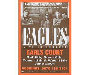'Generic' Eagles #1 VINTAGE RARE BAND ROCK Posters Concert Tour Music - A4 A3 A2 - Quality Prints … (Not Framed, A4)