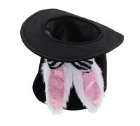 Generic Easter Bunny Ears Hat Holiday Hair Accessories Top Hat Mini Hat for Women Rabbit Plush Headwear Dress Hats for Women Magician Hat Easter Hair Accessories Rabbit Headgear Cloth