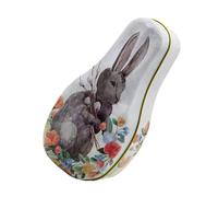 Generic Easter Candy Box Tin - Easter Tin Box, Portable Chocolate Storage Organizer | Vintage Easter Rabbit Candy Container for Kids