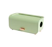 Generic Easy Assemble Cable Management Box for Clutter-Free Desk Protection Cord Organizer for Power Strips Chargers Adapters Wires, Ideal for Home Office Organization (Light Green)